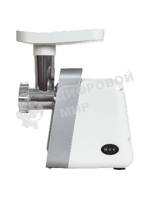 Мясорубка электрическая JVC JK-MG124 белый, 2000 Вт, 2.0 кг/мин, реверс, защита от перегрузки, насадки - 4