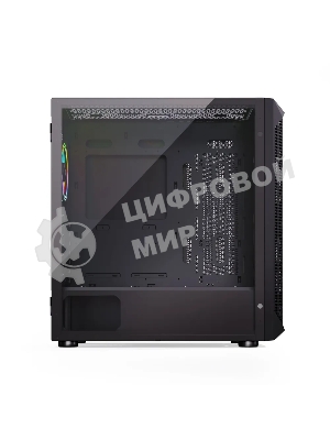 Компьютерный корпус ABR Quantum черный (1хUSB Type-C, 2хUSB 2.0, HD Audio, 4xRGb Fan, ATX, E-ATX)