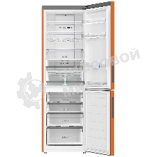Холодильник Haier C2F636CORGU1 оранжевый двухкамерный 256/108 л морозилка снизу, No Frost