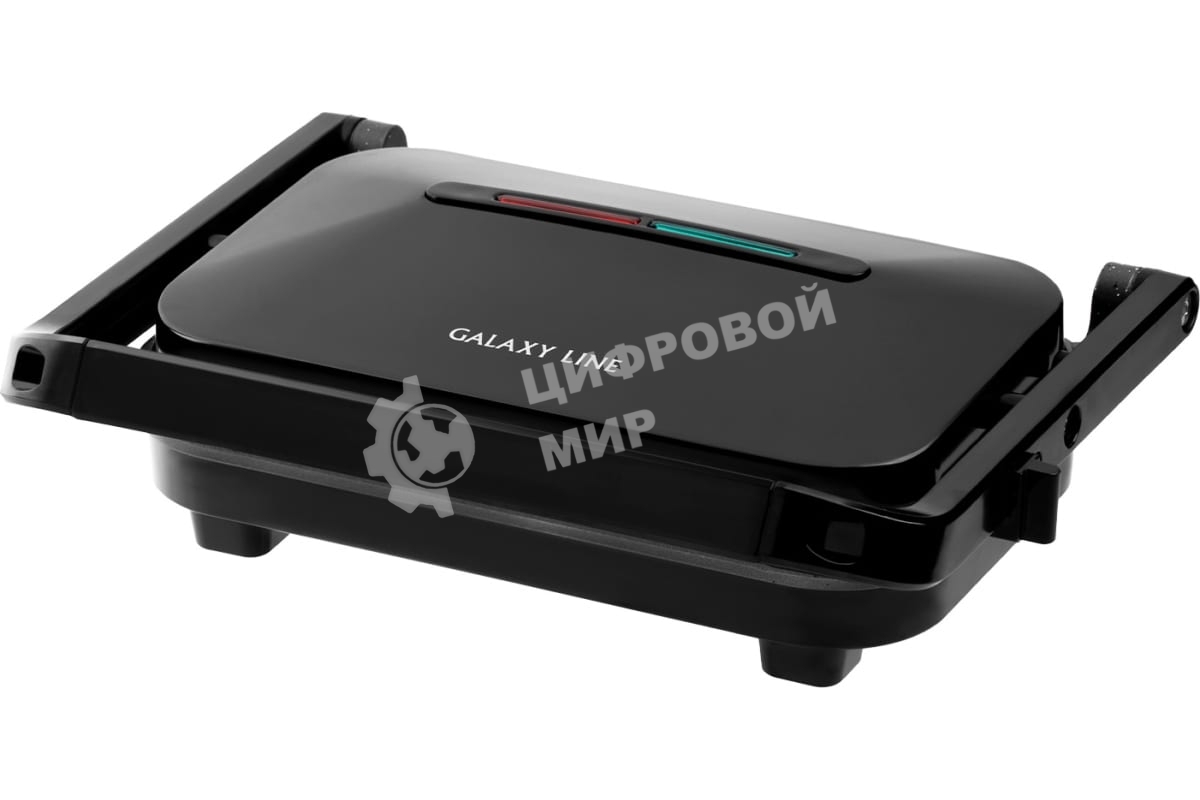 Гриль электрический Galaxy Line GL 2977, черный, механическое управление, 1800 Вт