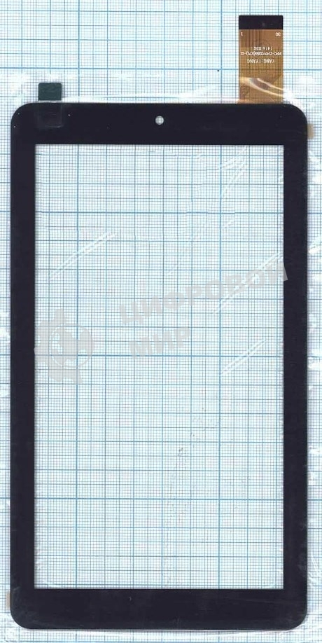 Сенсорное стекло (тачскрин) ZJ-70053A, черное