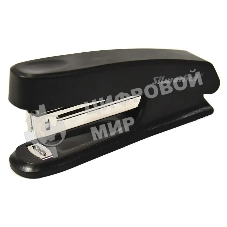 Степлер Silwerhof 401072-01 N10 (12листов) черный 50скоб пластик закрытый коробка