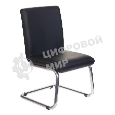 Кресло Бюрократ CH-250-V/BLACK черный, экокожа, 120 кг, механизм качания