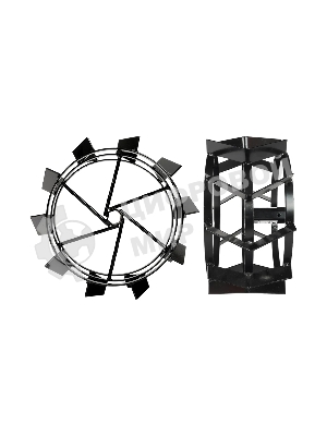 Грунтозацепы для мотоблока Patriot (д430 мм, шир200 мм шестигранник32)(пар) Грз 430.200.32 Россия