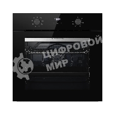 Духовой шкаф Kuppersberg HO 608 X Line, High-Tech, 78 л, цвет черный, цвет фурнитуры нержавеющая сталь, поворотное управление, дисплей, таймер, 8 режимов, макс. температура 310 градусов, телескопические направляющие (на 1 уровень)