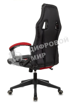Кресло игровое Бюрократ Zombie Arena черный/красный