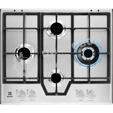 Газовая варочная поверхность Electrolux KGS64562SX независимая, нержавеющая сталь