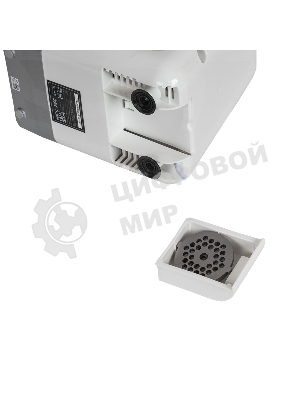 Мясорубка электрическая JVC JK-MG124 белый, 2000 Вт, 2.0 кг/мин, реверс, защита от перегрузки, насадки - 4