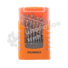 Набор сверл по металлу PATRIOT, HSS, 25 шт: 1,0-13,0 мм, в пластиковом боксе