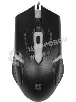 Мышь проводная Defender Hit MB-601 черный, 1200 dpi, USB, кнопки - 4