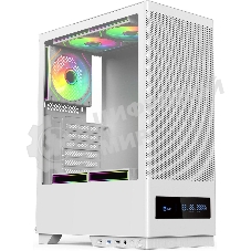 Компьютерный корпус ACD Citadel 108DW ATX, Type-C + 2 X USB ports + HD audio combo, Mesh, TG, белый
