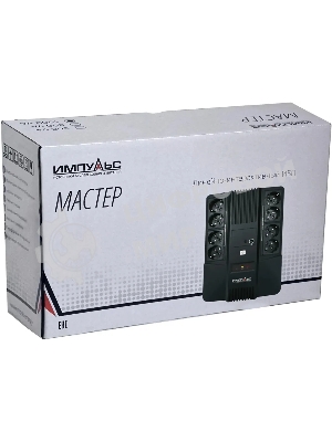 Источник бесперебойного питания Импульс ИБП ИМПУЛЬС МАСТЕР 1000, 1000ВА/600Вт, LED, USB, RJ11/RJ45, SCHUKOx8