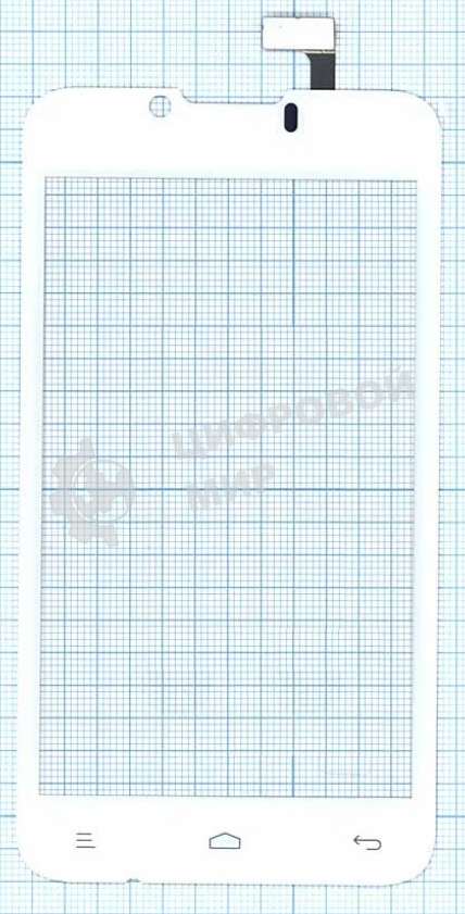 Сенсорное стекло (тачскрин) для Fly IQ441 Radiance, белое