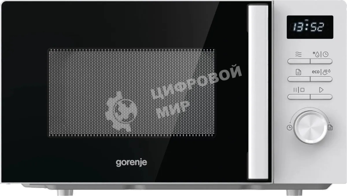 Микроволновая печь Gorenje MO20A3WH белый, 20 л, 800 Вт, переключатели - кнопки, поворотный механизм