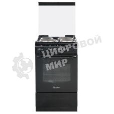 Плита электрическая De Luxe 5004.13э (кр)-001 черный, конфорок 4 шт, духовка 43 л, 50 см x 85 см x 50 см