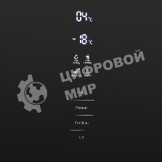 Холодильник Maunfeld MFF185NFB Inverter черный двухкамерный инвертор 240/100л морозилка снизу, No Frost