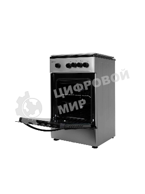 Плита газовая Kraft KF-FSK5301GS серый, конфорок 4 газовых, духовка 58 л, 50 см x 85.5 см x 55.6 см