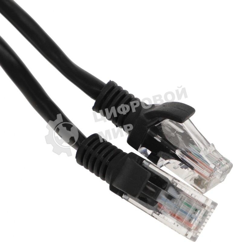 Патч-корд Premier PP12-1.5M/BK 1000Гбит/с UTP 4 пары cat.5E CCA molded 1.5м черный RJ-45 (m)-RJ-45 (m)