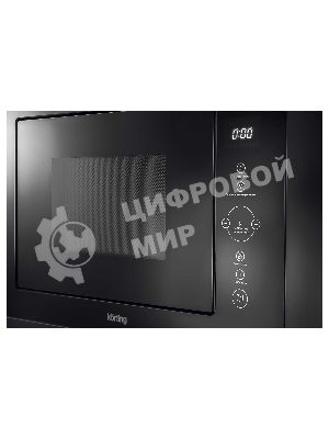 Встраиваемая микроволновая печь Korting KMI 825 TGN черный, 25 л, 900 Вт, переключатели - сенсор