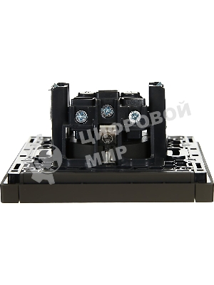 Розетка СП FORTE&PIANO FP315 16А с заземл. защ. шторки винт. крепл. сер. IEK FP-R14-16-K03