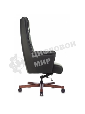Кресло Бюрократ DUKE черный, кожа