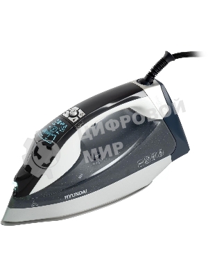 Утюг Hyundai H-SIP3100 серый/серебристый, 3100 Вт, 50 г/мин, 260 г/мин, 350 мл