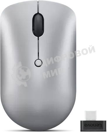 Мышь беспроводная Lenovo 540 светло-серый, 2400 dpi, радиоканал, USB-C, кнопки - 4