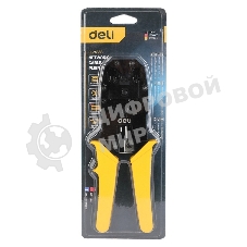 Обжимные клещи Deli DL2468C 8P(RJ-45), 6P(RJ-14 и RJ-12), 4P(RJ-9) 200мм