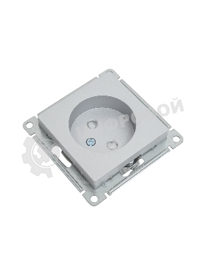 Механизм розетки 1-м СП AtlasDesign без заземл. защ. шторки 16А алюм. SchE ATN000349