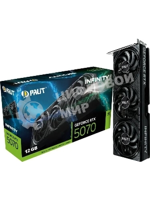 Видеокарта Palit PA-RTX 5070 INFINITY 3 12Gb RTX 5070 12Gb 192bit GDDR7 2325/28000 HDMIx1 DPx3 HDCP Ret