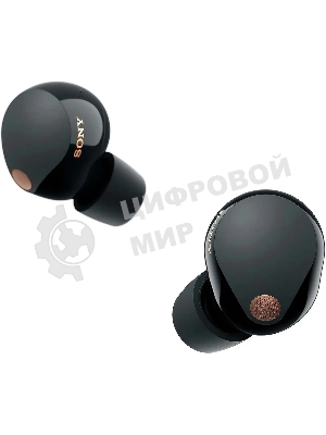 Наушники TWS Sony WF-1000XM5 черный, внутриканальные, Bluetooth, активное шумоподавление, беспроводная зарядка, до 8 ч