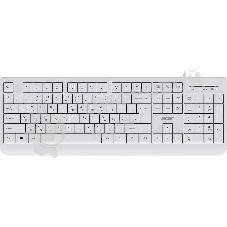 Клавиатура Acer OKW400 проводная, USB Type-A, белый