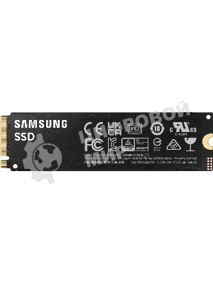 Накопитель SSD Samsung 990 Pro MZ-V9P1T0B/AM 1ТБ, M.2 2280, PCIe 4.0 x4, NVMe, M.2
