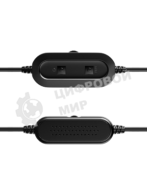 Акустическая система 2.0 Qumo Rage AS005, 10 ВТ, объемное звучание, синяя подсветка (отключаемая), USB/Jack 3,5мм