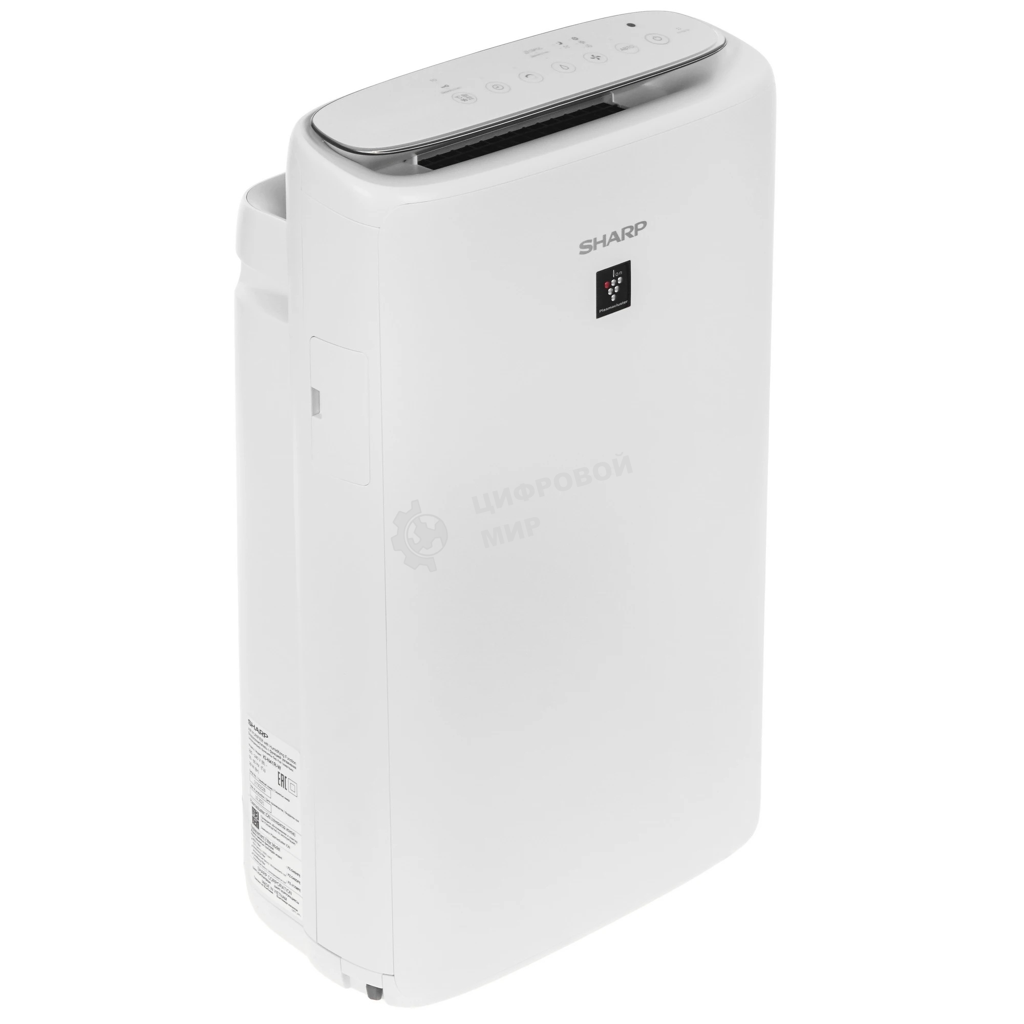 Климатический комплекс Sharp KIN41RH белый, 28 м², 2.7 л, HEPA-фильтр, угольный фильтр, ионизация Plasmacluster, гигростат