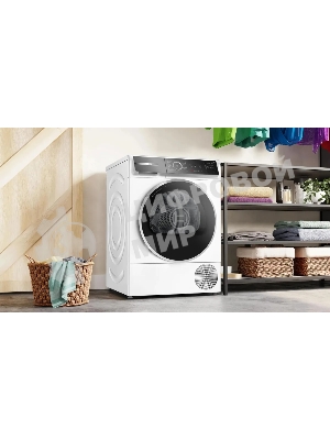 Сушильная машина Bosch WQB245B0ME белый, 9 кг, сушка - конденсационная, программ - 14, 59.8 x 84.2 x 65.1 см