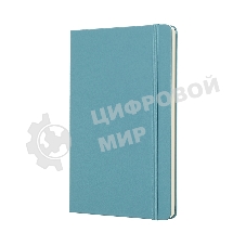 Блокнот Moleskine CLASSIC QP062B35 Large 130х210 мм, 240 страниц, нелинованный, твердая обложка, голубой
