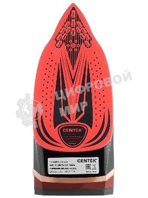 Утюг Centek CT-2313 красный, 2400 Вт, 50 г/мин, 185 г/мин, 350 мл