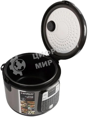 Мультиварка Endever Vita-95, мощность 1000 Вт, черный/стальной, емкость 5л, 45 авторежимов работы, книга рецептов