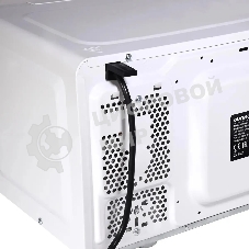 Микроволновая печь Oursson MD2033/WH белый/черный/серебристый, 20 л, 700 Вт, переключатели - кнопки, поворотный механизм