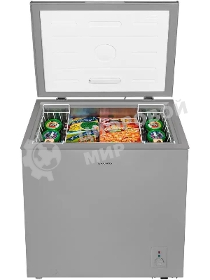 Морозильный ларь Maunfeld MFL200GR, серый, 200л