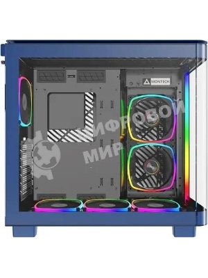Компьютерный корпус Montech King 95 Pro голубой без БП ATX 4x120мм 2x140мм 1x180мм 2xUSB3.0 audio bott PSU