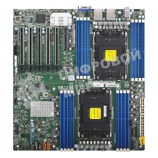 Серверная материнская плата Supermicro MBD-X13DAI-T-B, 2xLGA4677, Intel C741, 16xDDR5, 10xSATA, 2xM.2, 5xPCIe 5.0 x16, 1xPCIe 5.0 x8, 1xVGA, 2x 10Gb LAN, 6xUSB 3.0, 2xUSB 2.0, 1xUSB 3.2 Gen 1, E-ATX