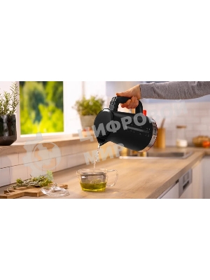 Чайник электрический Bosch TWK4M223 1.7 л, черный корпус: пластик