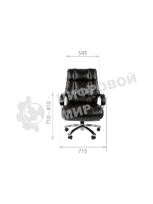 Кресло Chairman 405 черный, экокожа, 120 кг, механизм качания