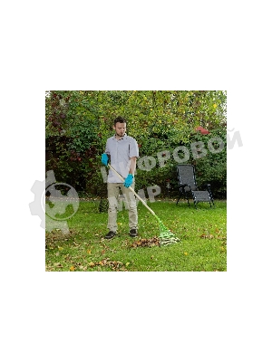 Грабли веерные стальные Palisad, 565 мм, 22 плоских зуба, эмалированные, усиленные, без черенка