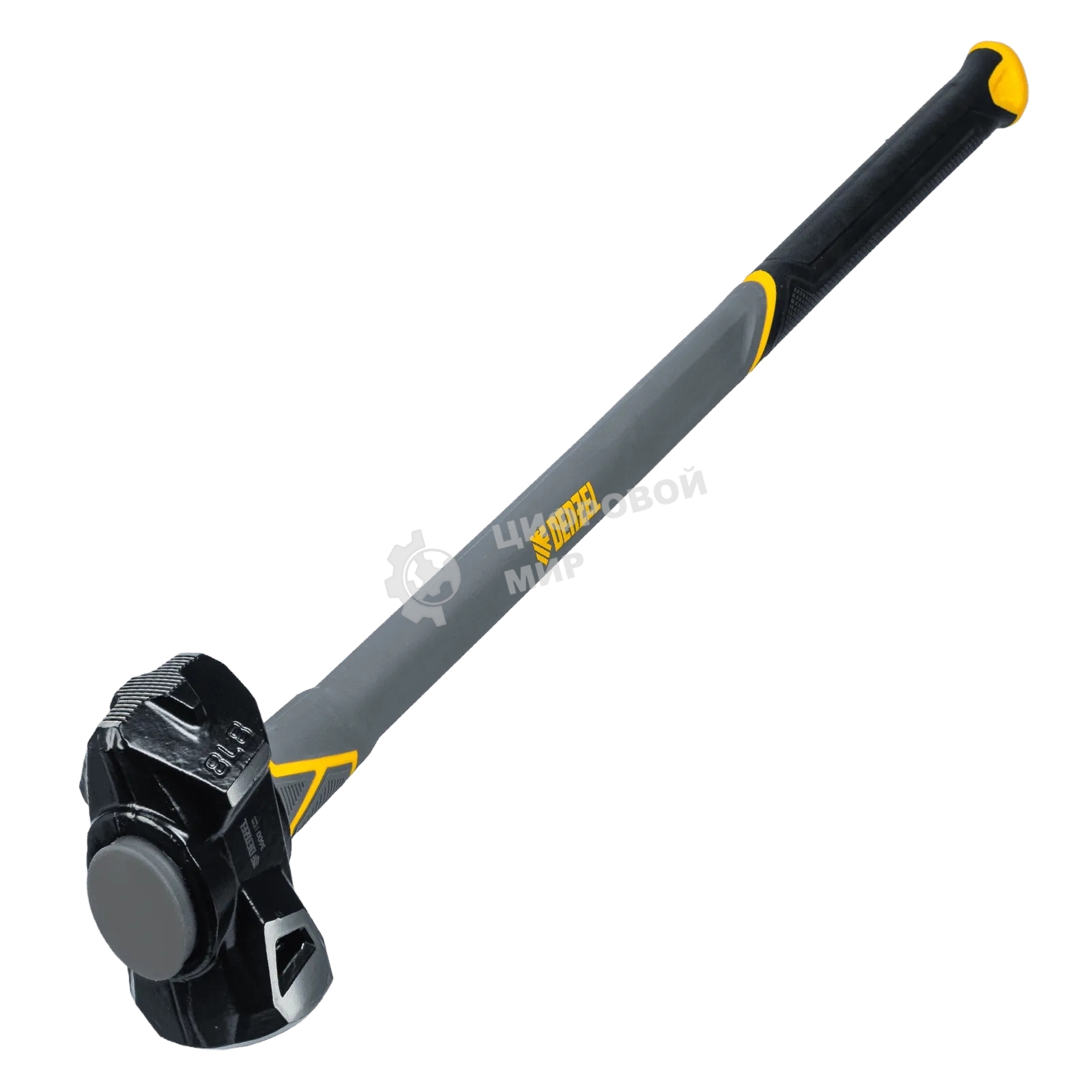 Кувалда с клиновидным бойком Denzel 3,6 кг, фибергласовая рукоятка c TPR