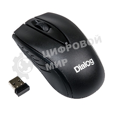 Мышь беспроводная Dialog Comfort MROC-17U черный, 1200 dpi, радиоканал, USB, кнопки - 3