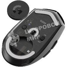 Мышь беспроводная Logitech G309 Lightspeed черный, 25600 dpi, радиоканал, Bluetooth, USB, кнопки - 6