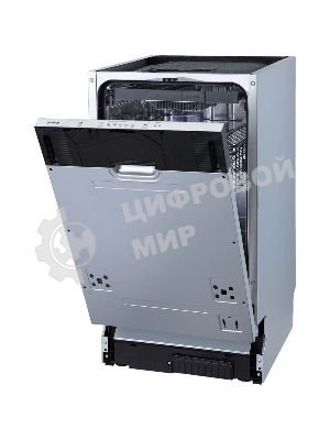 Посудомоечная машина встраиваемая Gorenje GV520D17S, загрузка 10 комплектов, стандартный мотор, регулировка верхней корзины по высоте, 3 корзины, кнопочное управление, звуковой сигнал завершения цикла, автооткрывание дверцы, половинная загрузка, полный AquaStop, энергоэффективность А+++, уровень шума 47 дБ, белый